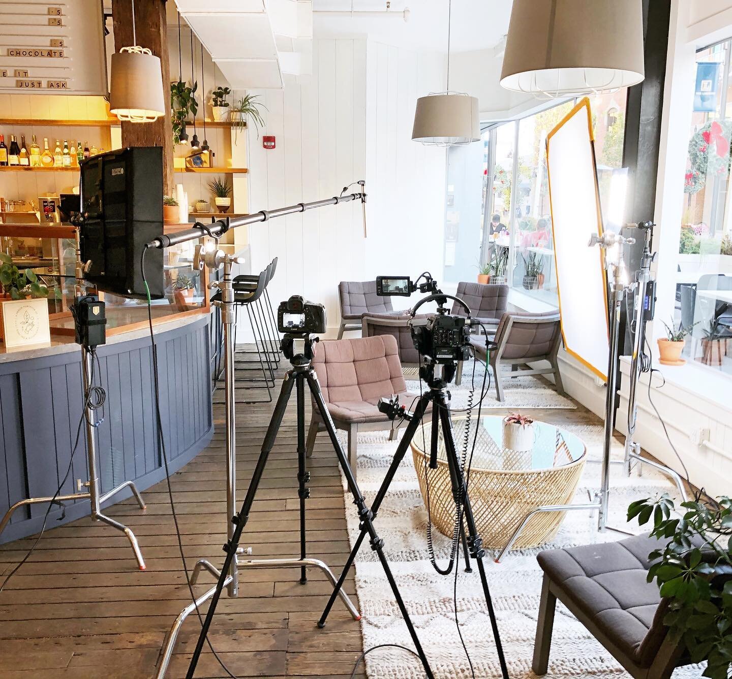 Beautiful interview location today @utopiancafe