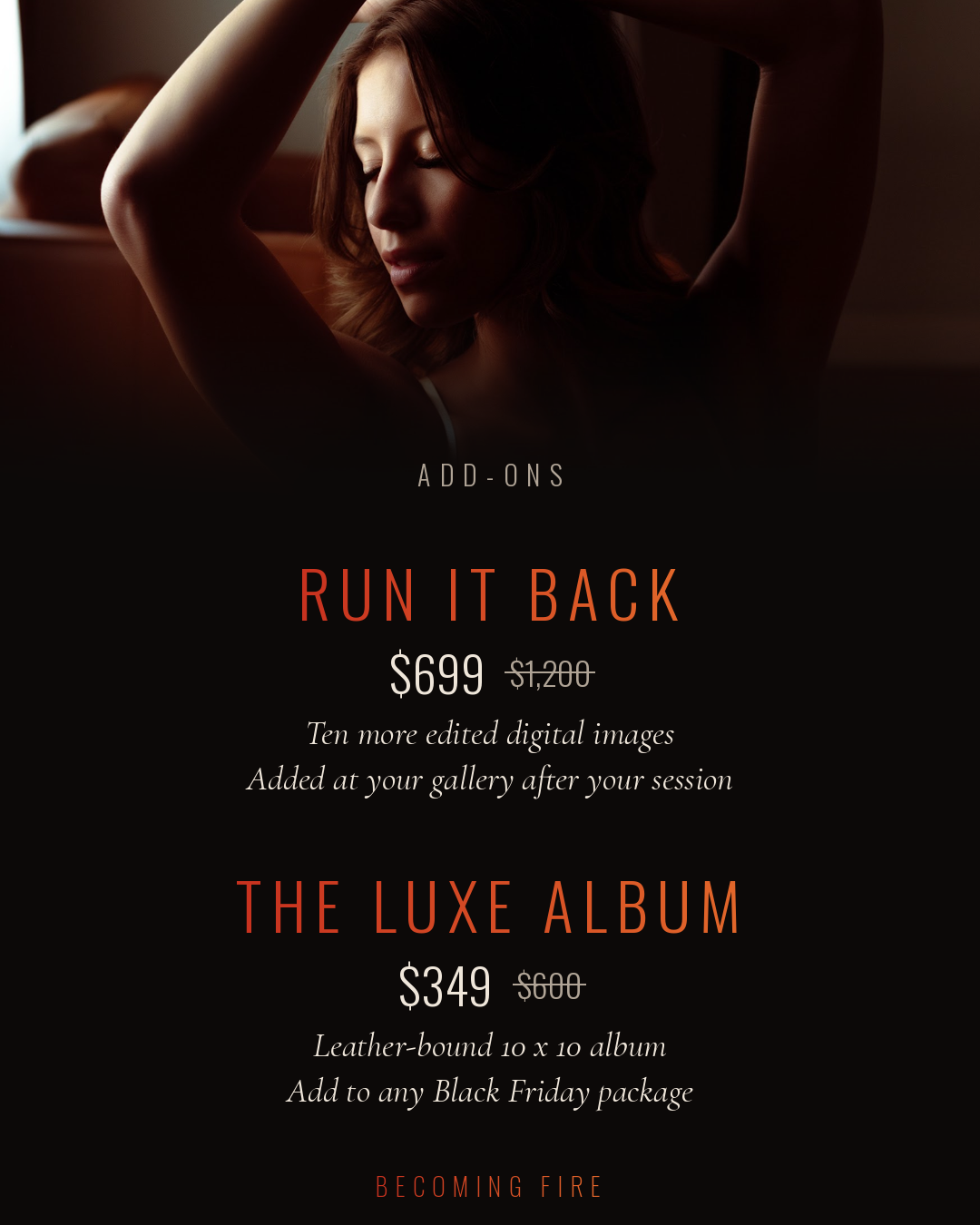 Boudoir Session Album