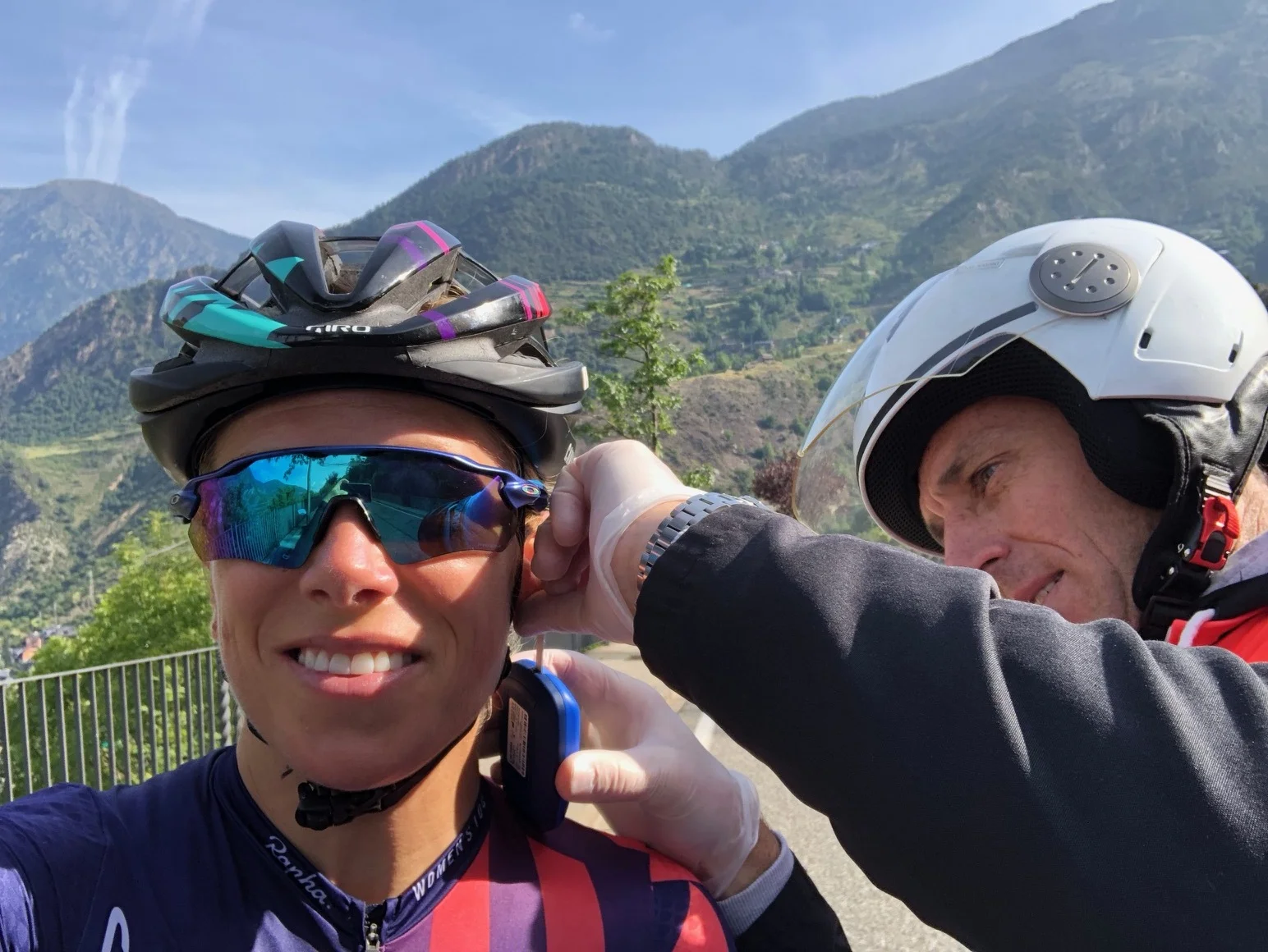 Don’t sacrifice training for testing: Kevin takes lactate samples during a training ride.