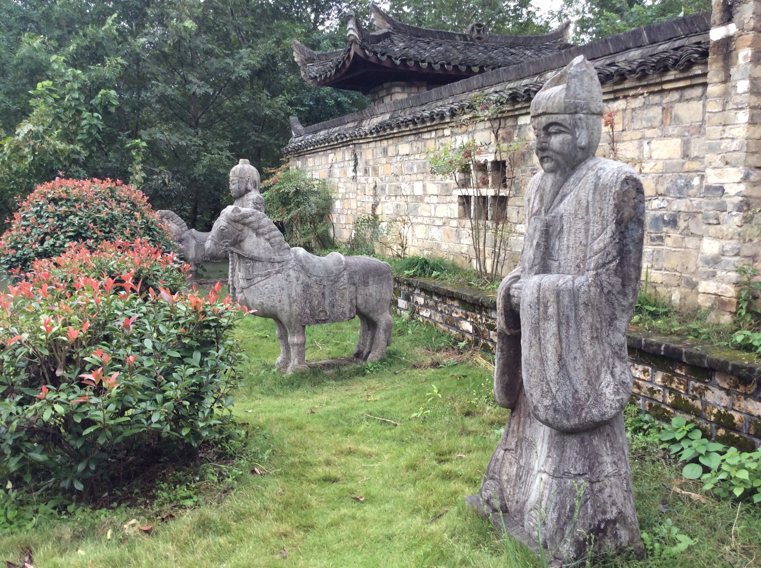 Sculptures at The Peach Blossom Pool Holiday Hotel