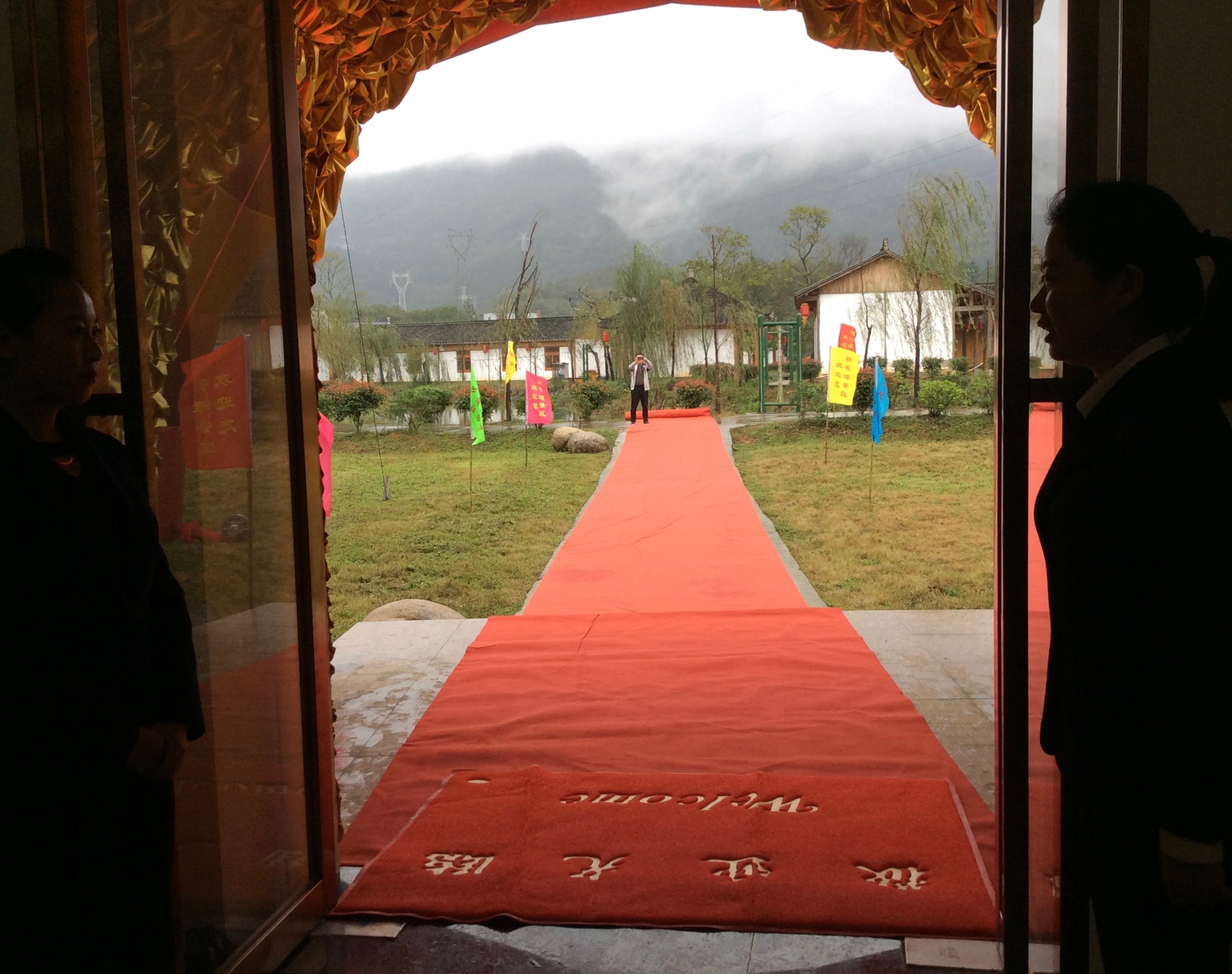  Red carpet entrance at the opening ceremony. 