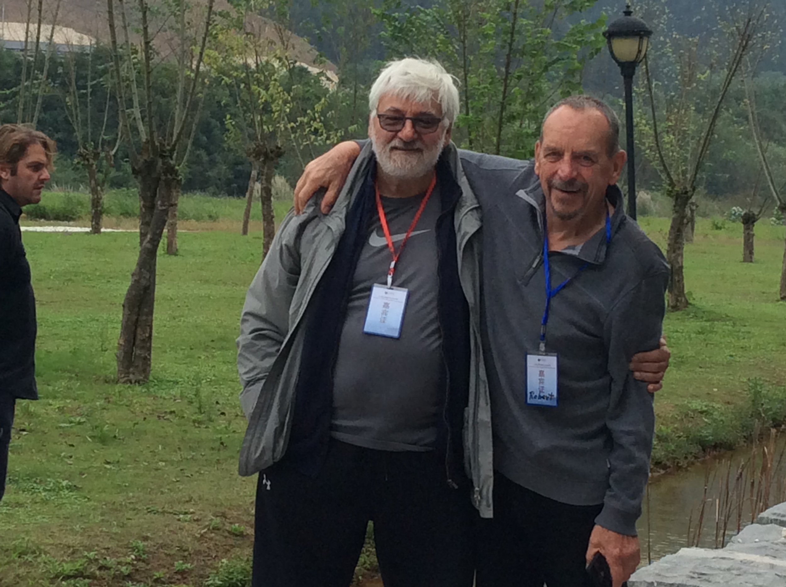  Robert Scott with program organizer and esteemed printmaker Gordan Novak. 