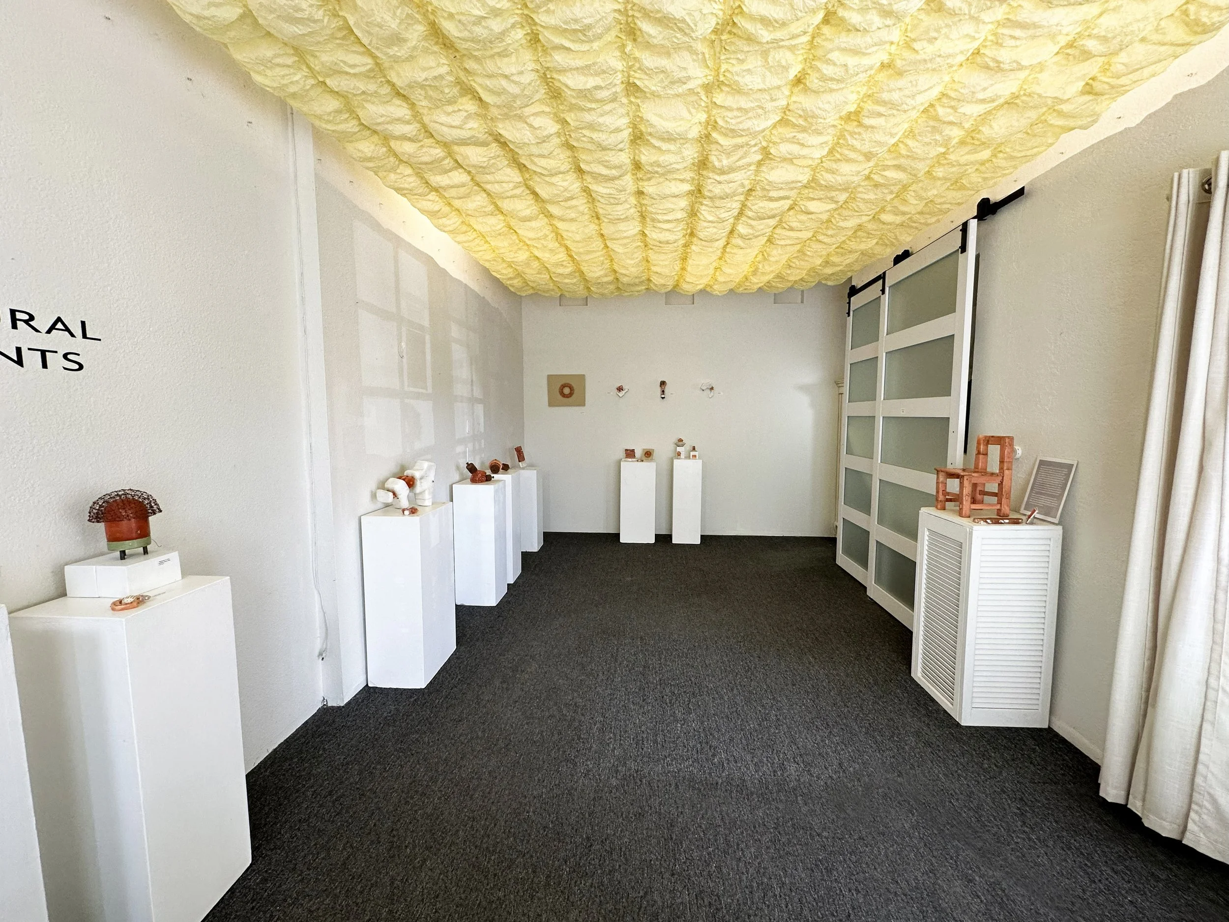 "Hover" 2025  Canary Tracing Paper 24'x16'