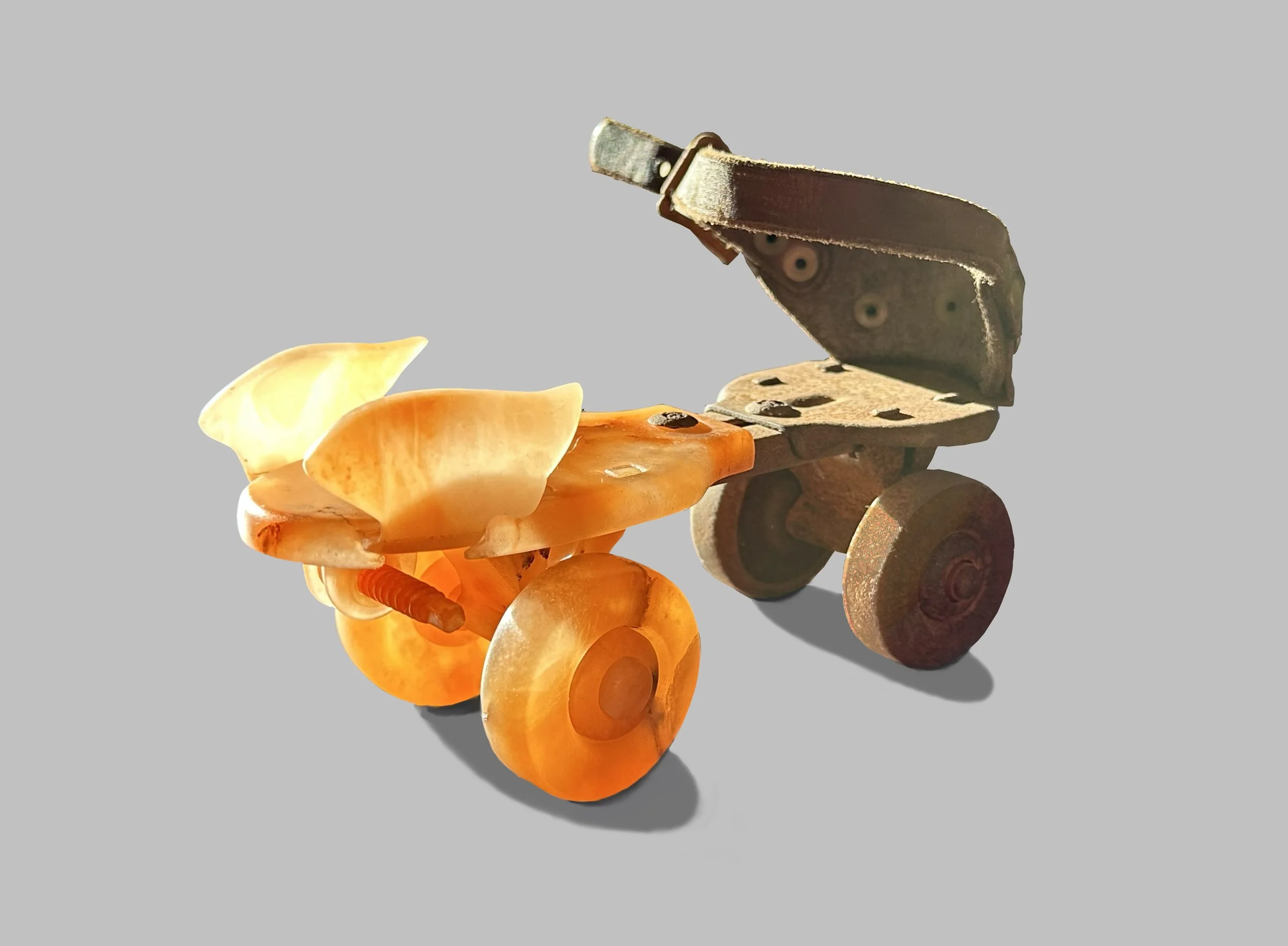 "1970"  2017  Alabaster,  Found Object 7"x4"x5"