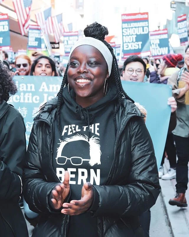 From the Boston March for Bernie Sanders. In just a few hours there will be a huuuge rally for Bernie Sanders on Boston Common - go! I will not be able to make it today, sadly.
&bull;
&bull;
&bull;
#activism #socialjustice #humanrights #powertothepol