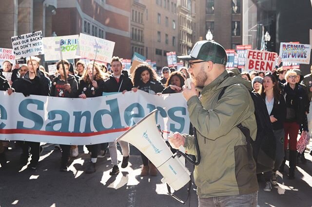 From the Boston March for Bernie Sanders. In just a few hours there will be a huuuge rally for Bernie Sanders on Boston Common - go! I will not be able to make it today, sadly.
&bull;
&bull;
&bull;
#activism #socialjustice #humanrights #powertothepol