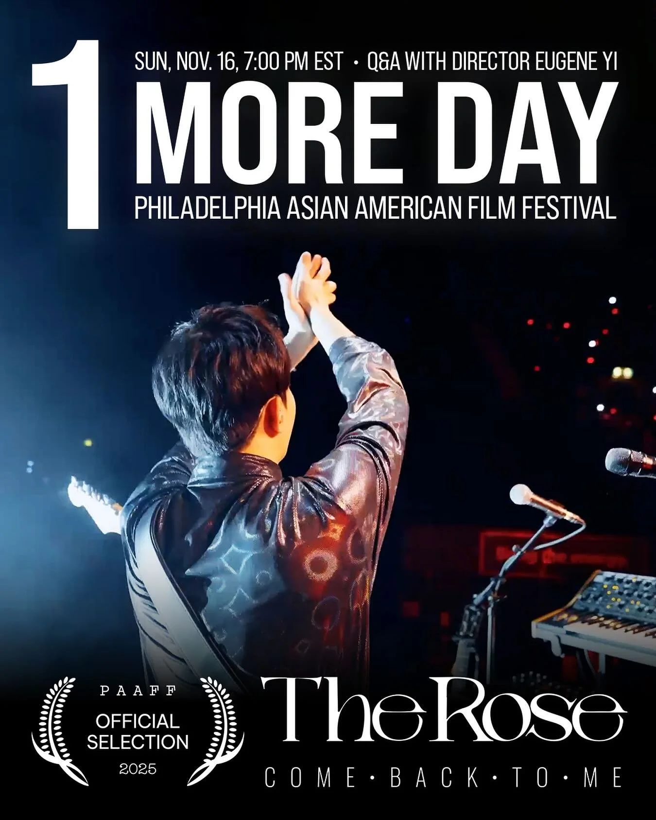 🌹 TOMORROW: &ldquo;The Rose: Come Back To Me&rdquo; screens CLOSING NIGHT at the Philadelphia Asian American Film Festival! 🌹

Come watch the film and experience a special Q&amp;A with director Eugene Yi!

🗓️ Sunday, November 16, 7:00 PM EST
📍 Ph