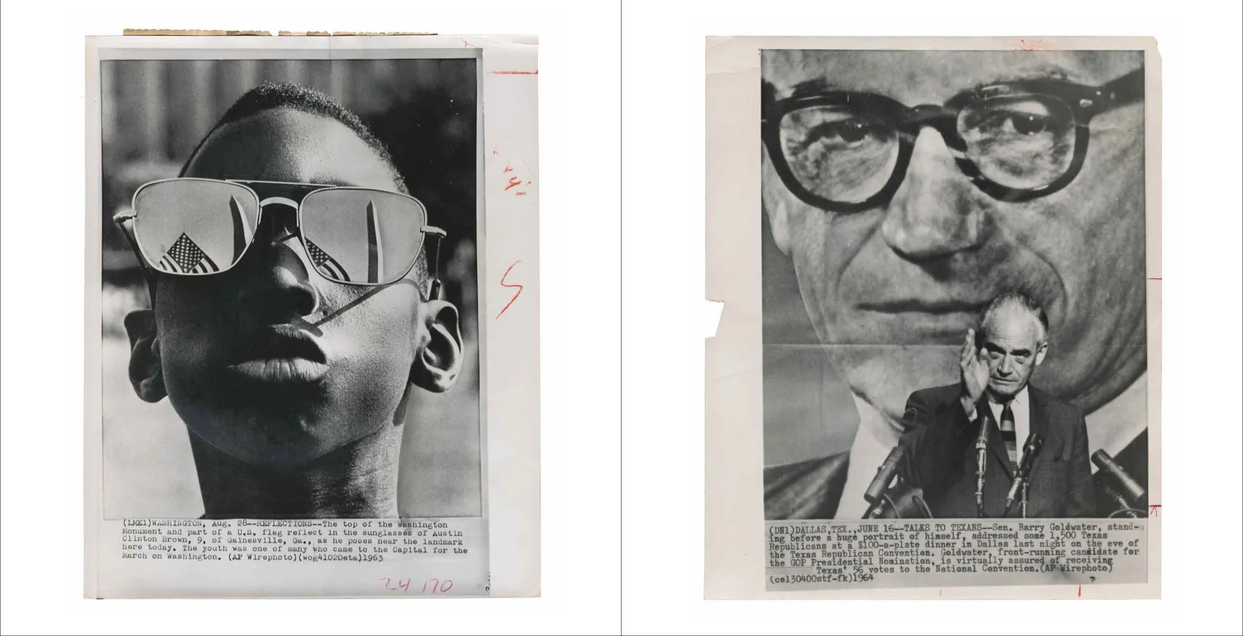 US FLAG REFLECTION/BARRY GOLDWATER