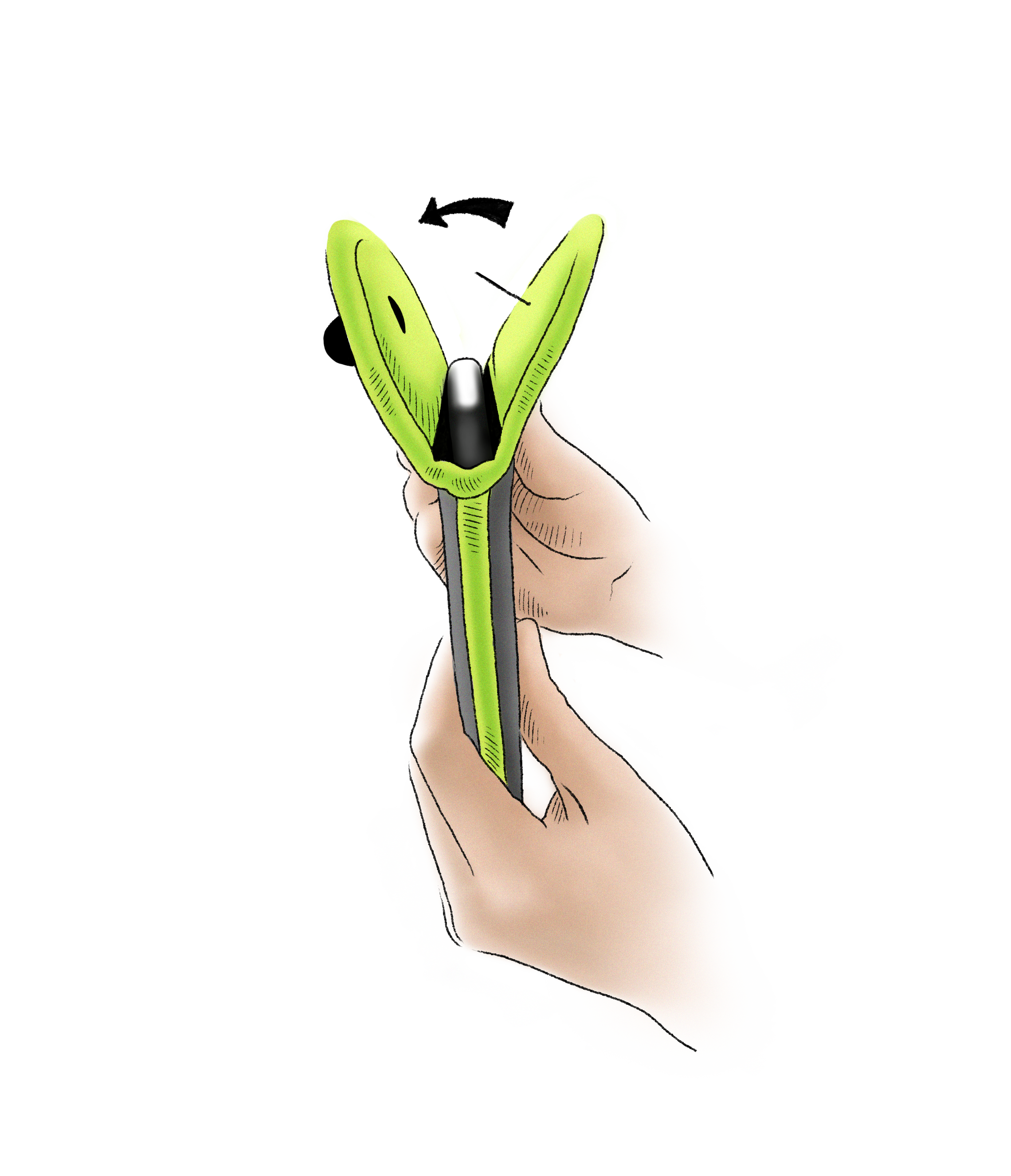 2. LOCK  Once inside, the pouch will lock. You'll maintain possession of your phone at all times.