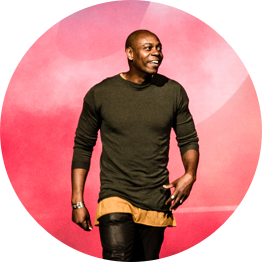 "People actually watch the show, they're in the moment, and they're vastly more fun to speak to."— Dave Chappelle Comedy »