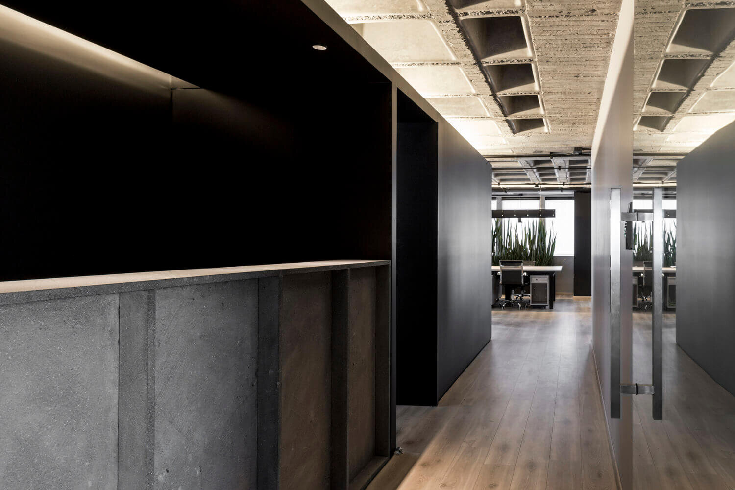 Proyecto de arquitectura de interiores en Oficinas Palmas en Lomas de Chapultepec