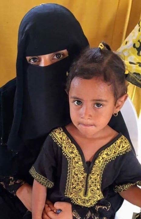 This woman and her young daughter are among approximately 1,250 Yemeni refugees living in the Markazi camp.