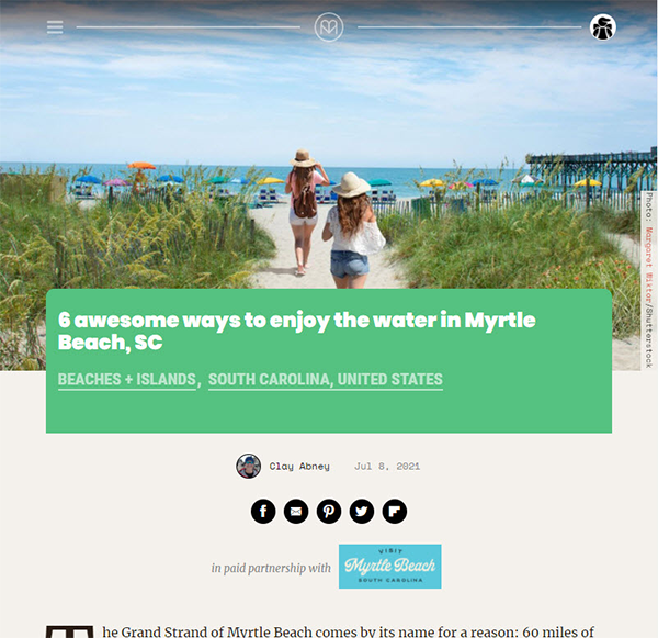 6 awesome ways to enjoy the water in Myrtle Beach, SC
