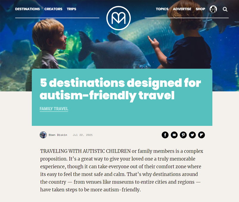 5 destinations designed for autism-friendly travel