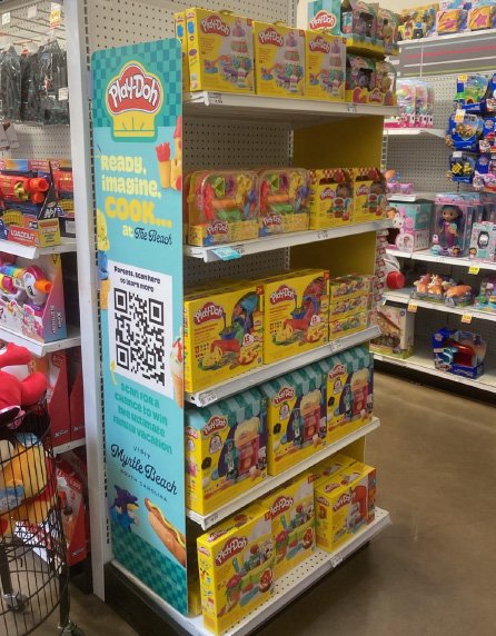Play-Doh Ready, imagine, cook at The Beach end cap