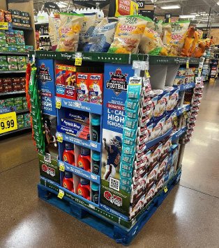 Kroger High School Football Program in-store display