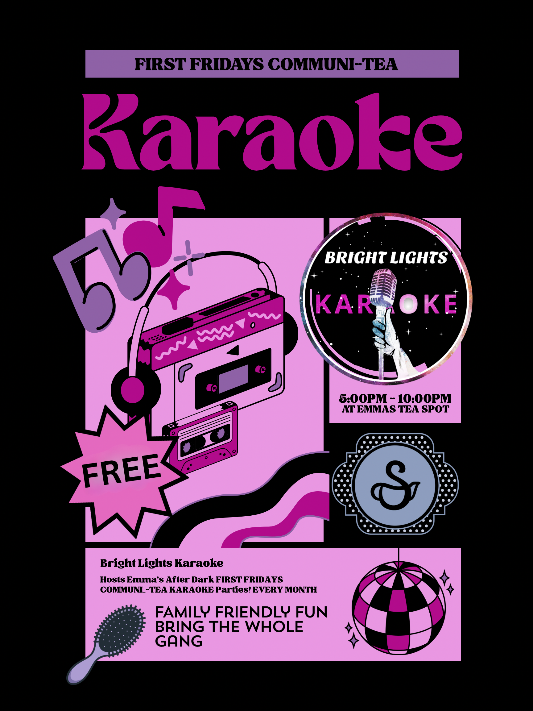 First Fridays Communi-Tea Karaoke Night