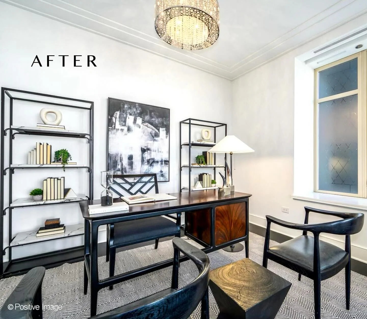 Not sure what to do with the little room in back?  In this case, we turned it into a swoon worthy home office. We can make a big visual impact with any sized room. 👀 #pslehmanstaging #stagedtosell #visualmarketing #buyersandsellers