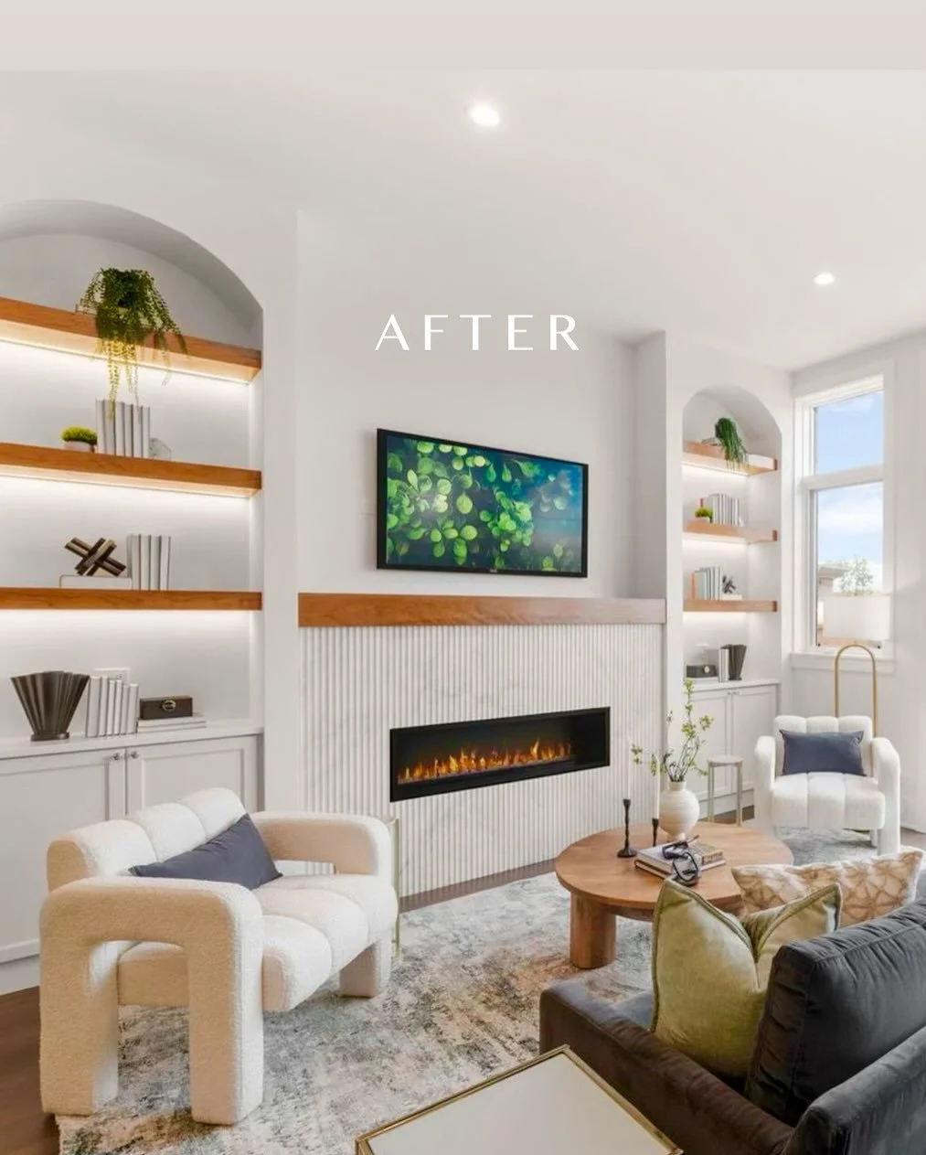 We can see the future! Make sure we walk through your new construction or renovation a few weeks before you want to be live so that we can show you our vision to stage your property. We stage in just one day so  that your photos can be taken first th