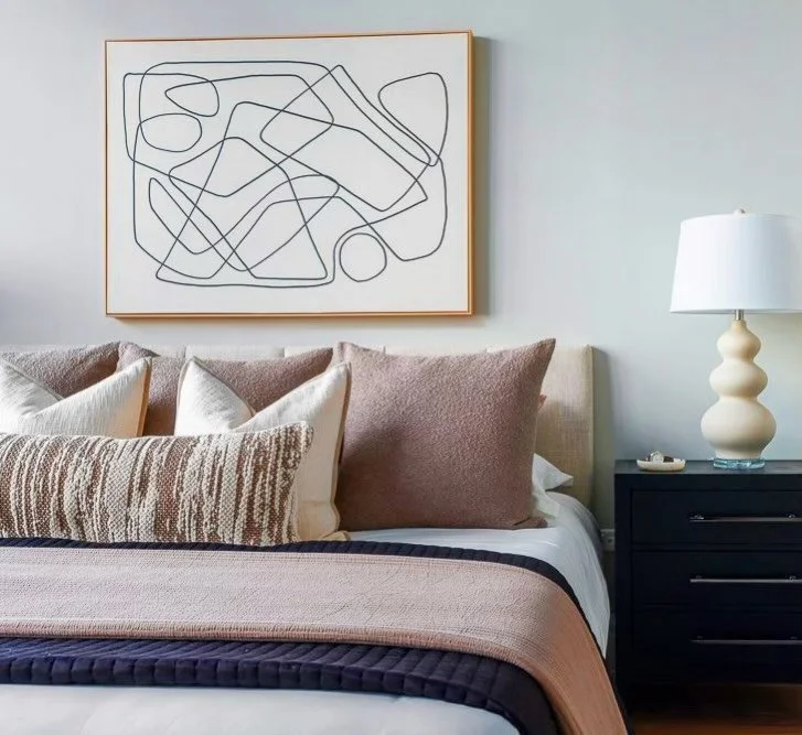 Beautiful, quiet bedrooms, allow buyers to envision relaxing and sleeping in your listing. Soft colors calm their heart rates down and relax them. Our stagings help you sell the story - this feels like their next home. #stagedbypslehman #stagedtosell