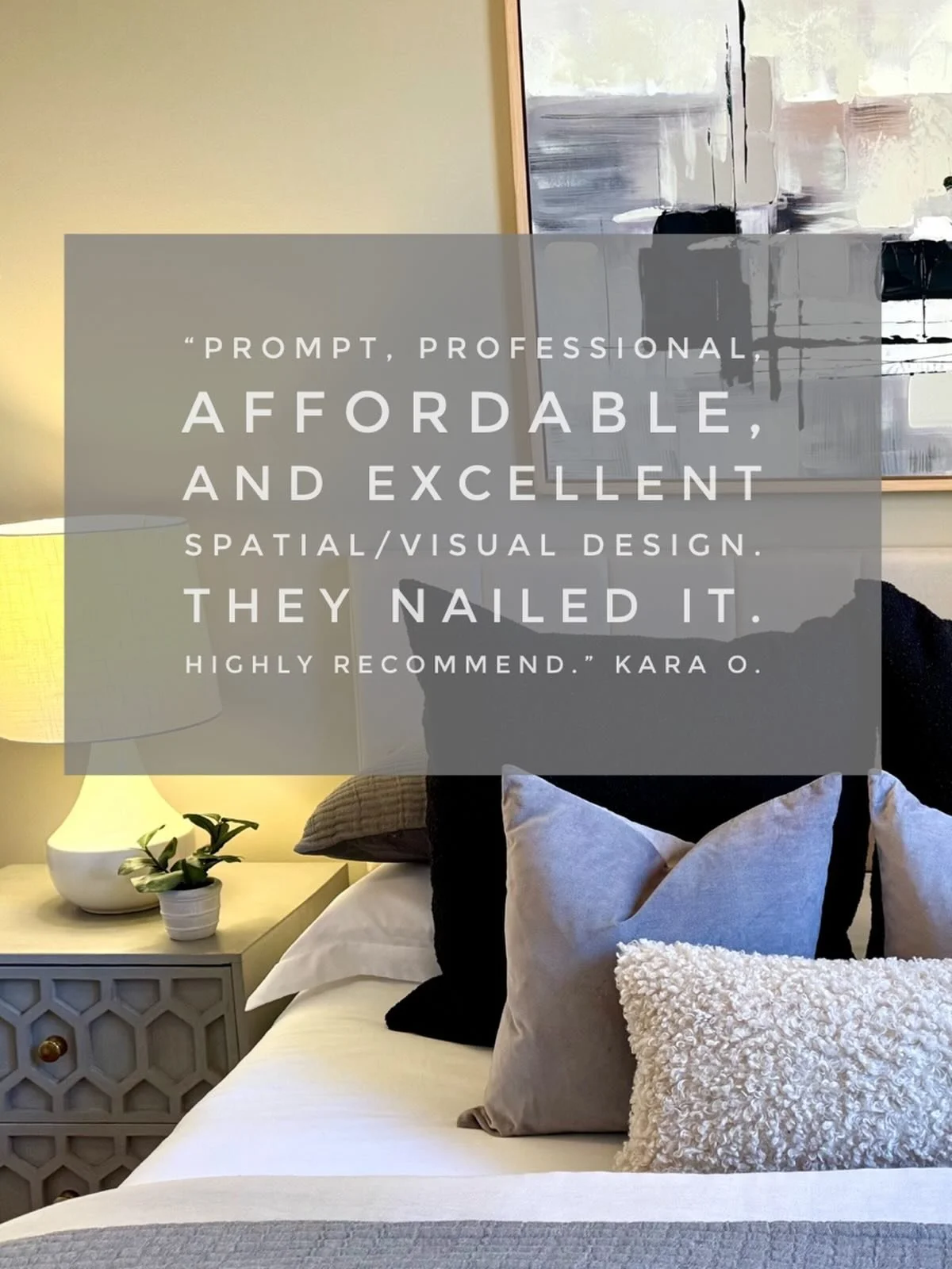 &ldquo;Wonderful all around! Prompt, professional, affordable, and excellent spatial/visual design. They nailed it. Highly recommend. A no brainer, especially for a&nbsp;vacant space.&rdquo; Kara O.&nbsp;&nbsp;&nbsp;&nbsp; 
#stagedbypslehman #clientt