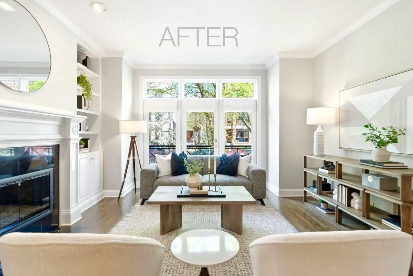 We create the spaces that make them want to move in 😊 #stagedbypslehman #undercontract #visualmarketing