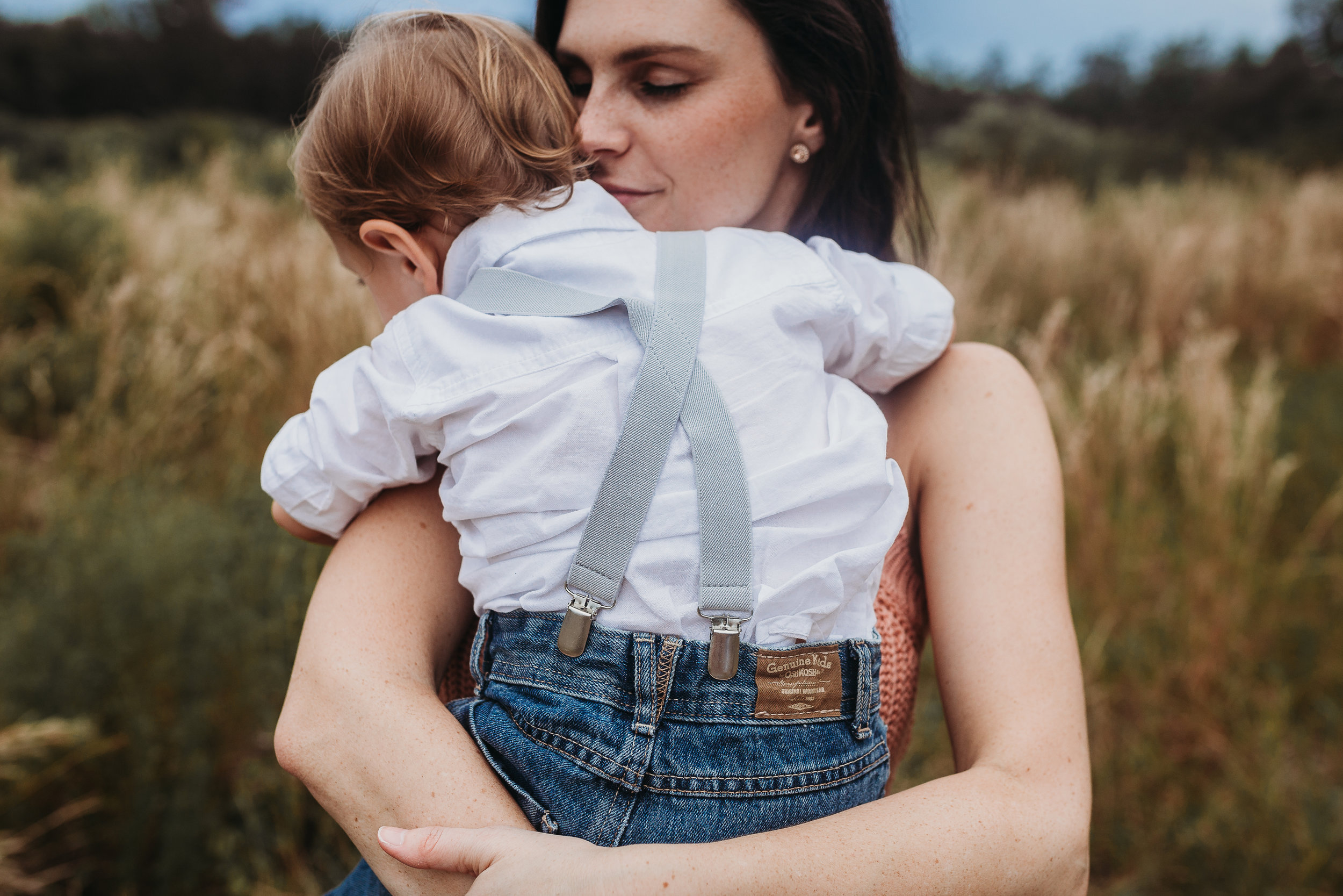 Deland Florida Family Photographer with boho field photoshoot