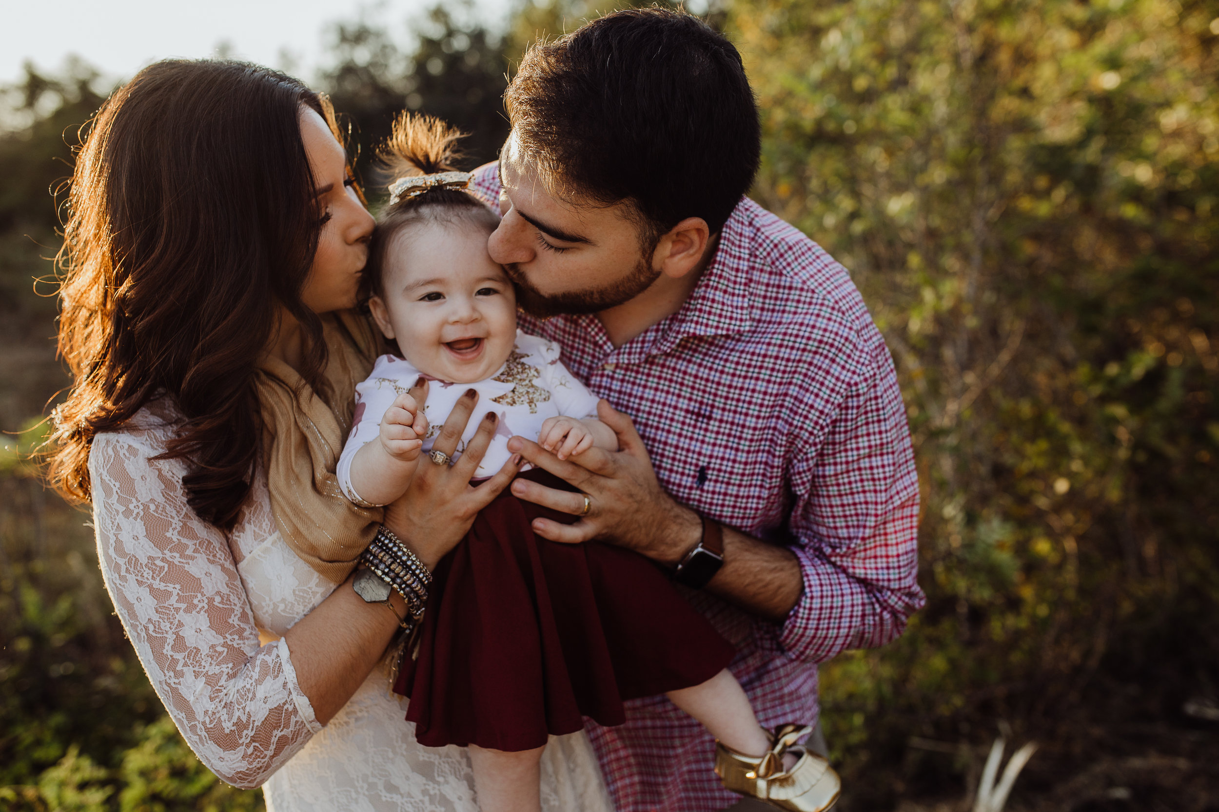 Debary Family Photographer with fall field pictures