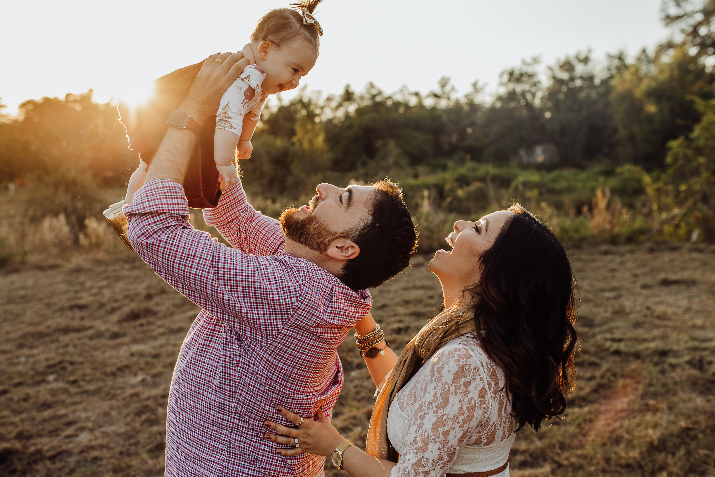 Debary Family Photographer with fall field pictures