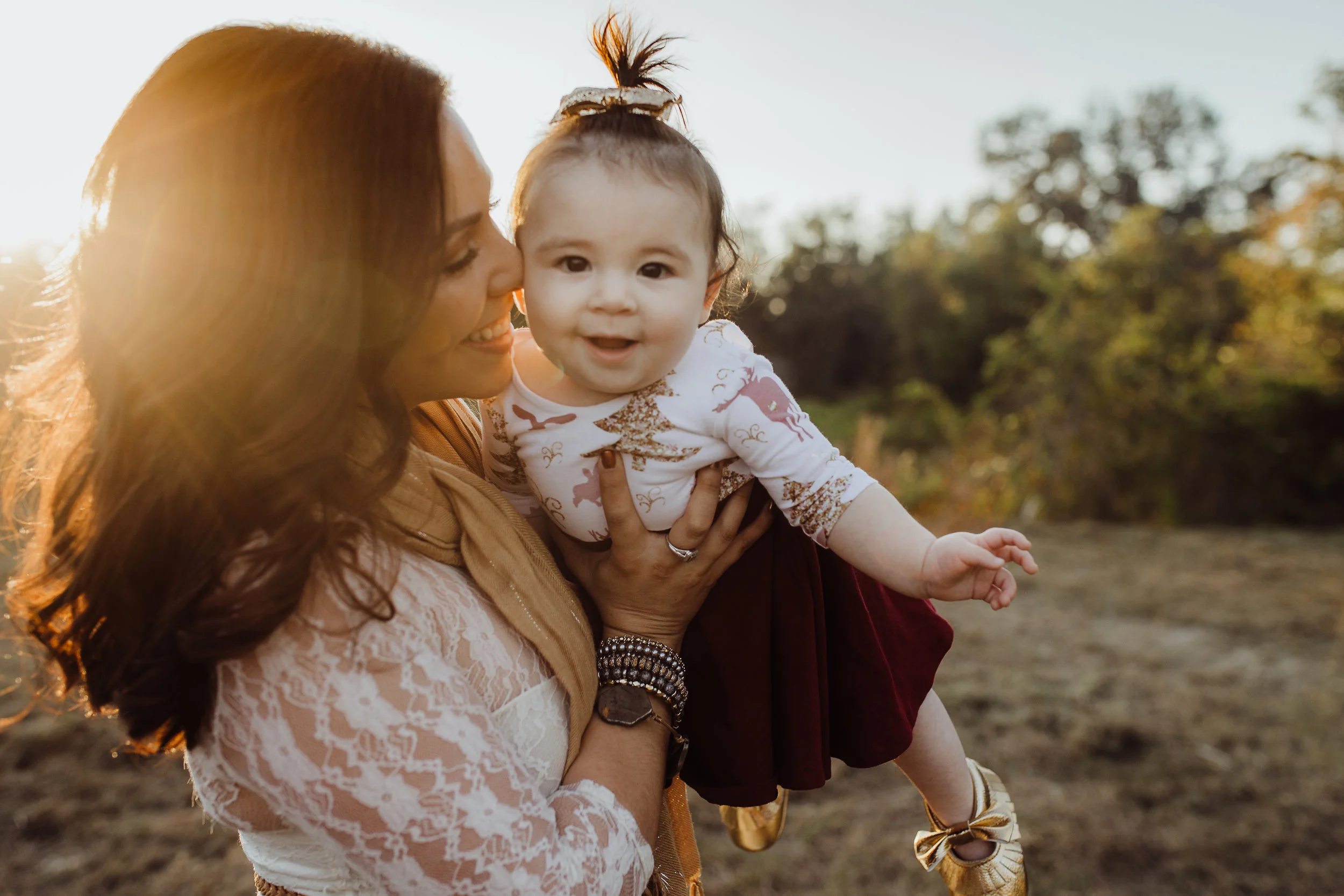 Debary Family Photographer with fall field pictures