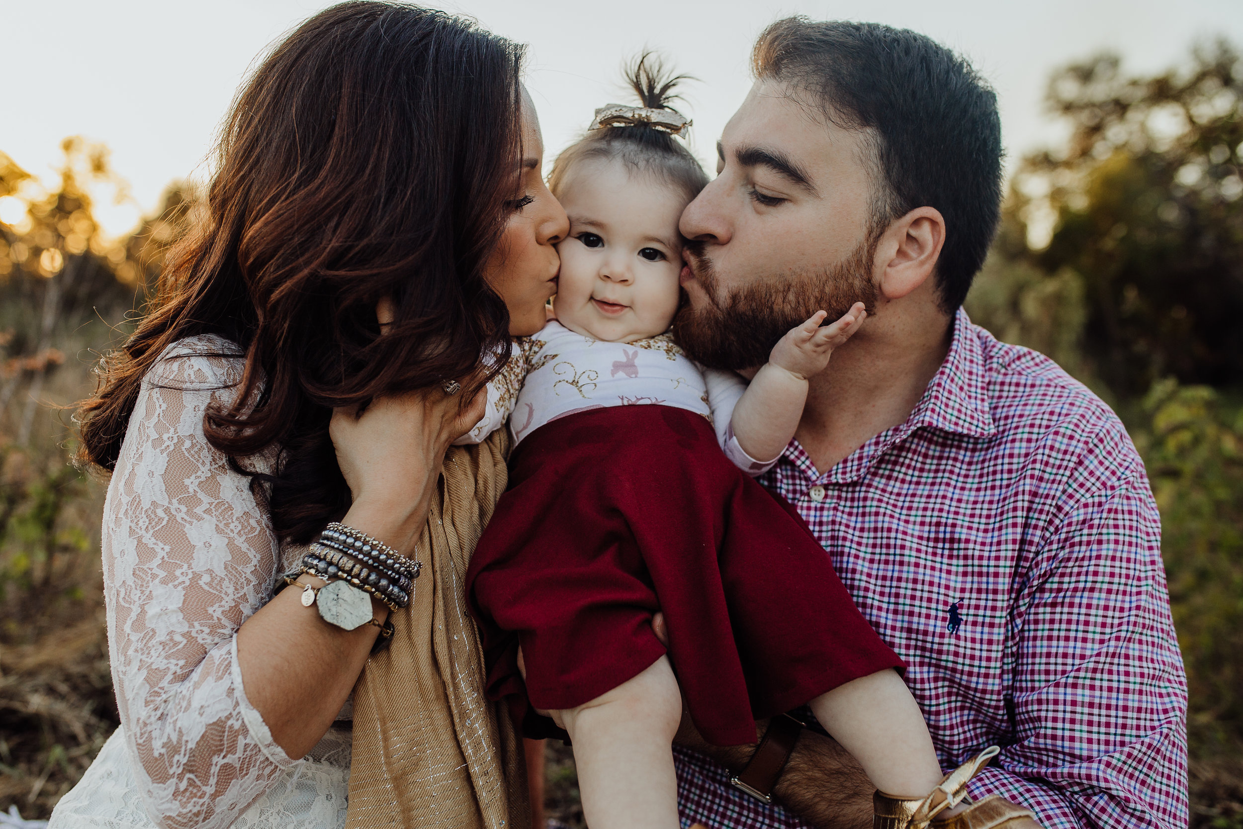 Debary Family Photographer with fall field pictures