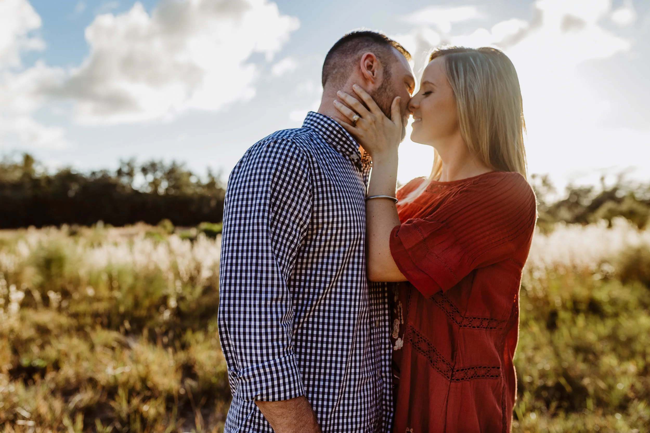 Debary, Deland, Dayton Beach, Lake Mary, Orlando Maternity photographer shot in a field with Free People dress
