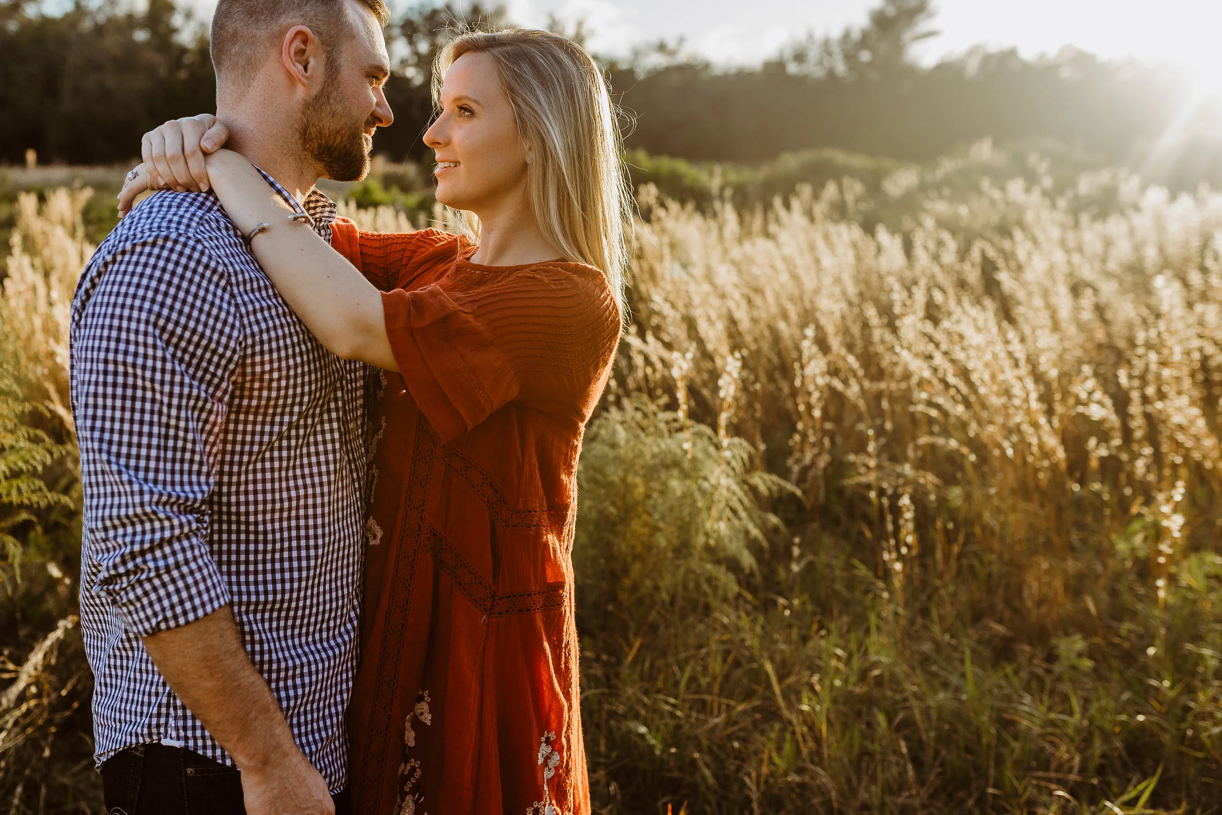 Debary, Deland, Dayton Beach, Lake Mary, Orlando Maternity photographer shot in a field with Free People dress