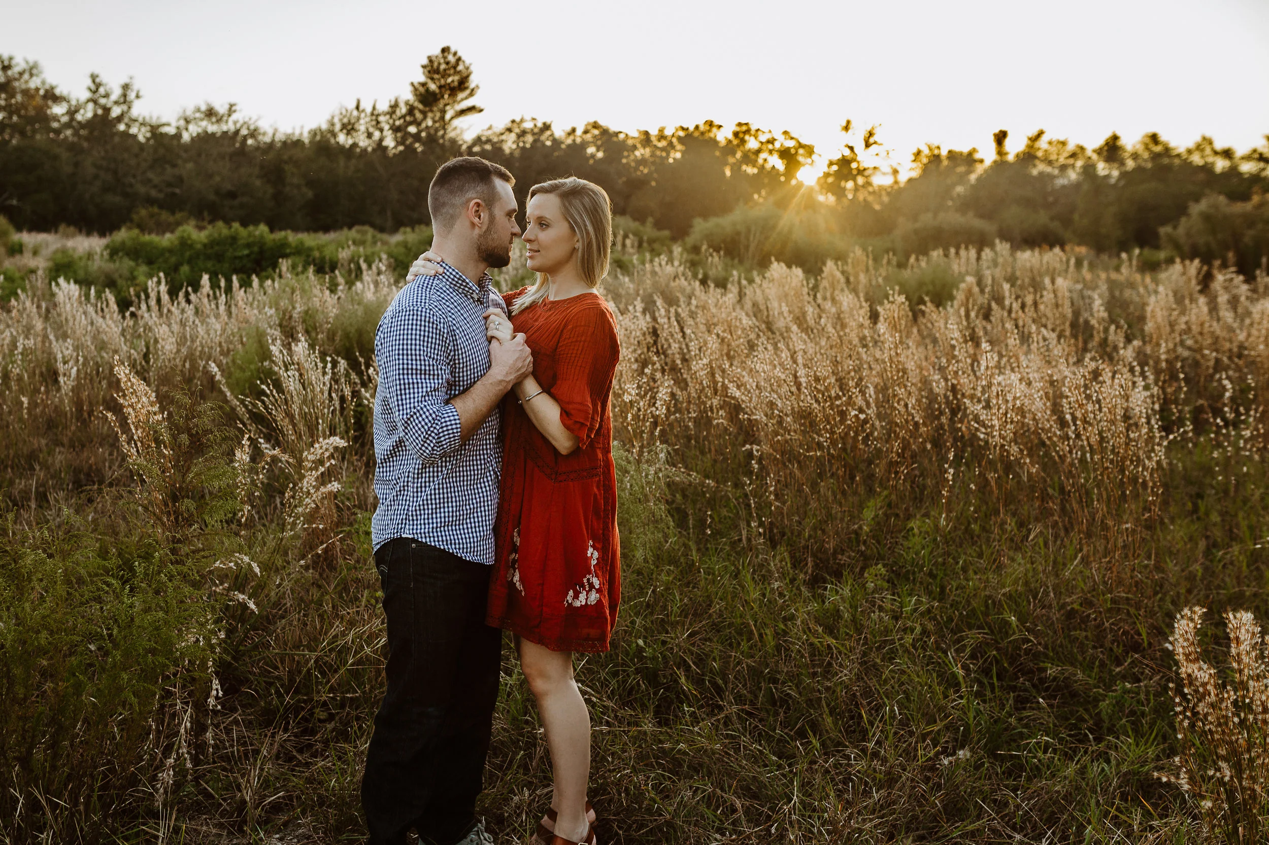 Debary, Deland, Dayton Beach, Lake Mary, Orlando Maternity photographer shot in a field with Free People dress