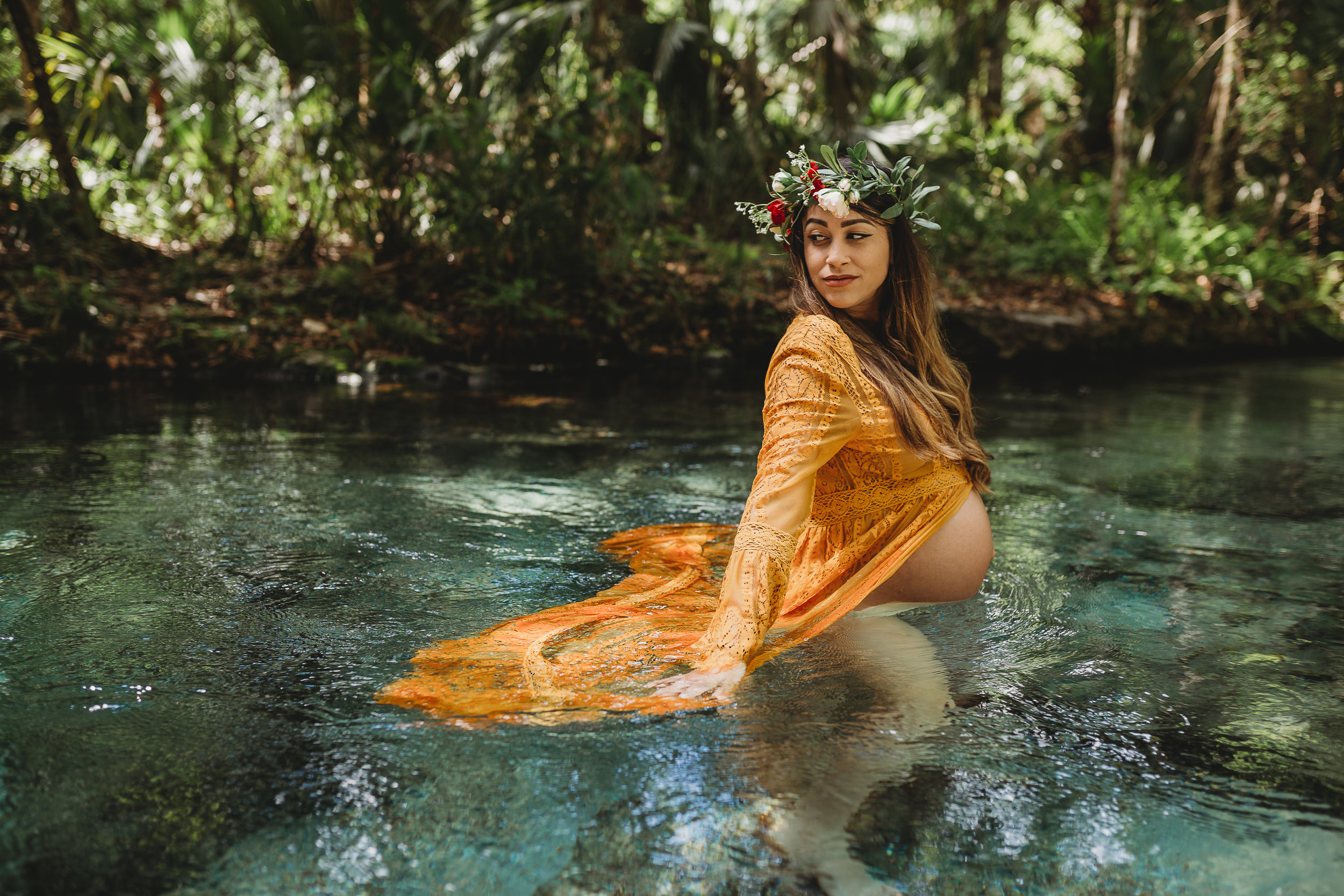 Kelly Springs boho maternity session from S&amp;G Photography Central Florida photographer