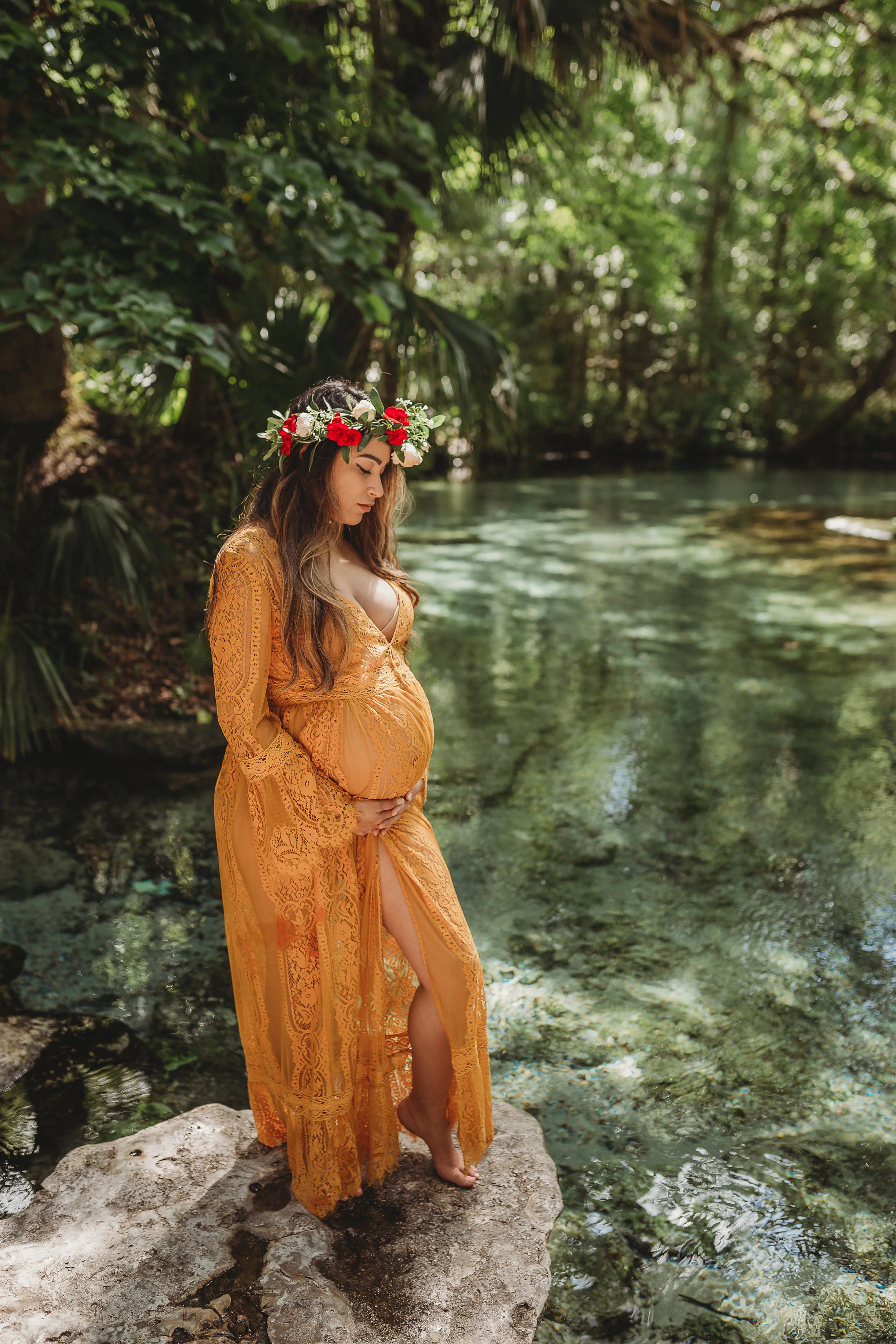 Kelly Springs boho maternity session from S&G Photography Central Florida photographer