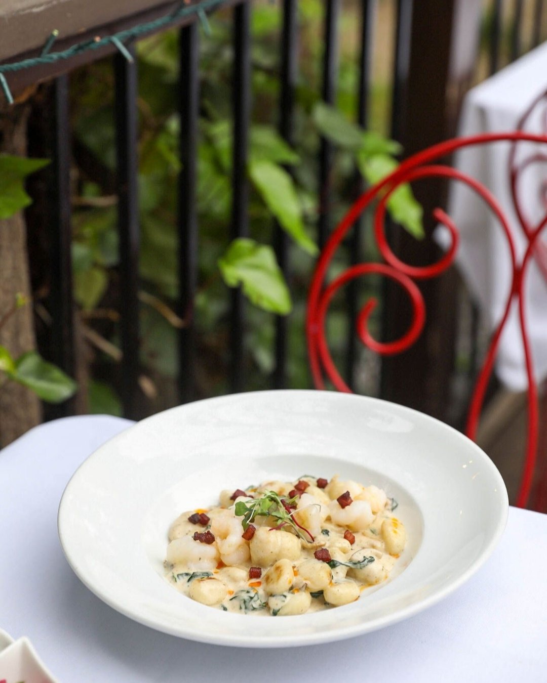 Our Lobster Tail Gnocchi isn't here to play. It's rich, it's bold, and it's kind of showing off 🦞💁&zwj;♀️ 

⭐️Made with Slipper lobster tail, mighty cap mushrooms @mightycapmushrooms, bloomsdale spinach, crispy pancetta, chili oil, house white truf