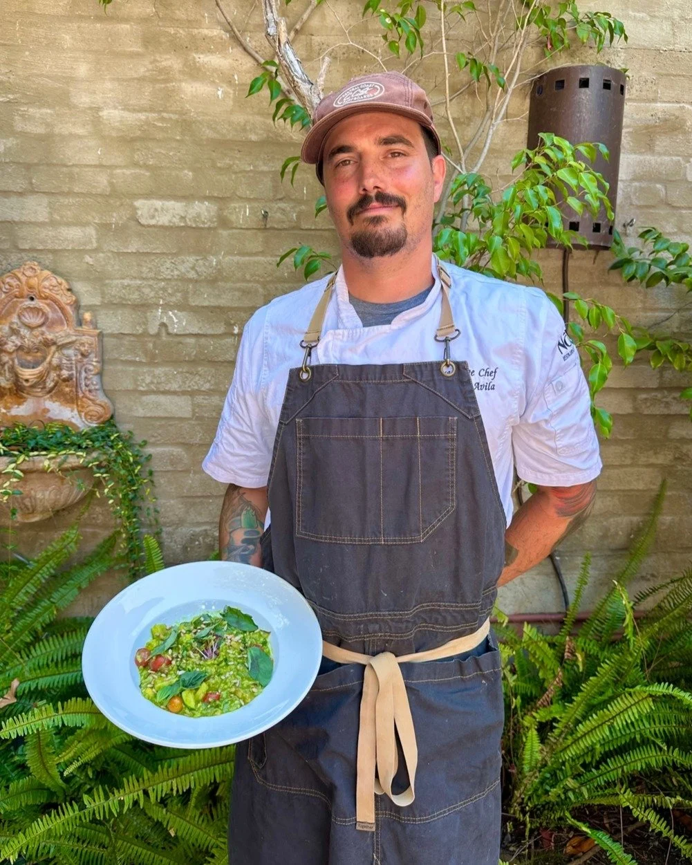 Chef Michael was presented with a challenge when creating a vegan dish for our summer dinner menu. Despite the challenges, he introduced the vibrant, flavorful Pesto Risotto  to the menu. 

&quot;I am not vegan. I love meat. I also put butter or chee