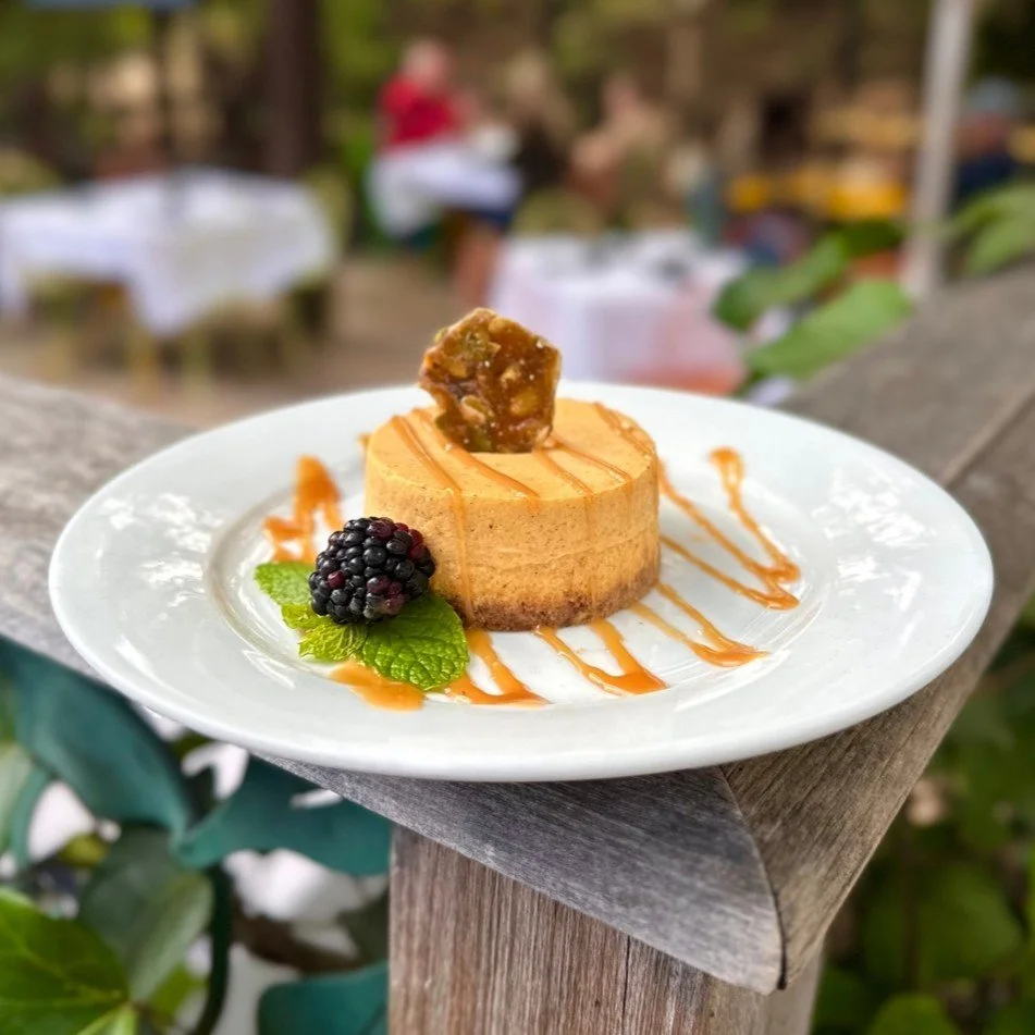 Catch our signature Pumpkin Cheesecake while it&rsquo;s still on the menu! The perfect sweet stop before soaking in the holiday magic at the @downtownslo parade tonight🎄