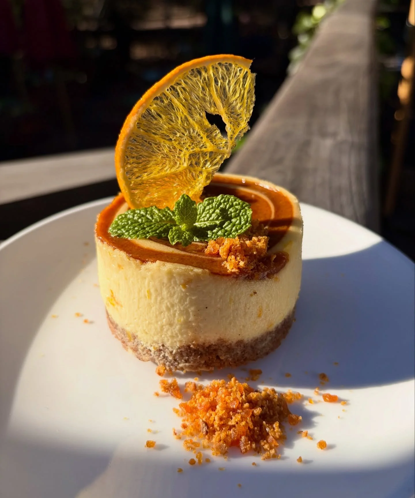 'Tis the season for new desserts! ❄️

Orange and Hazelnut Praline Cheesecake 🍊
orange cheesecake, graham cracker crust, hazelnut praline swirl, praline dust (gluten free, contains nuts)

Persimmon Sticky Toffee Pudding 🍨
persimmon chutney, toffee w