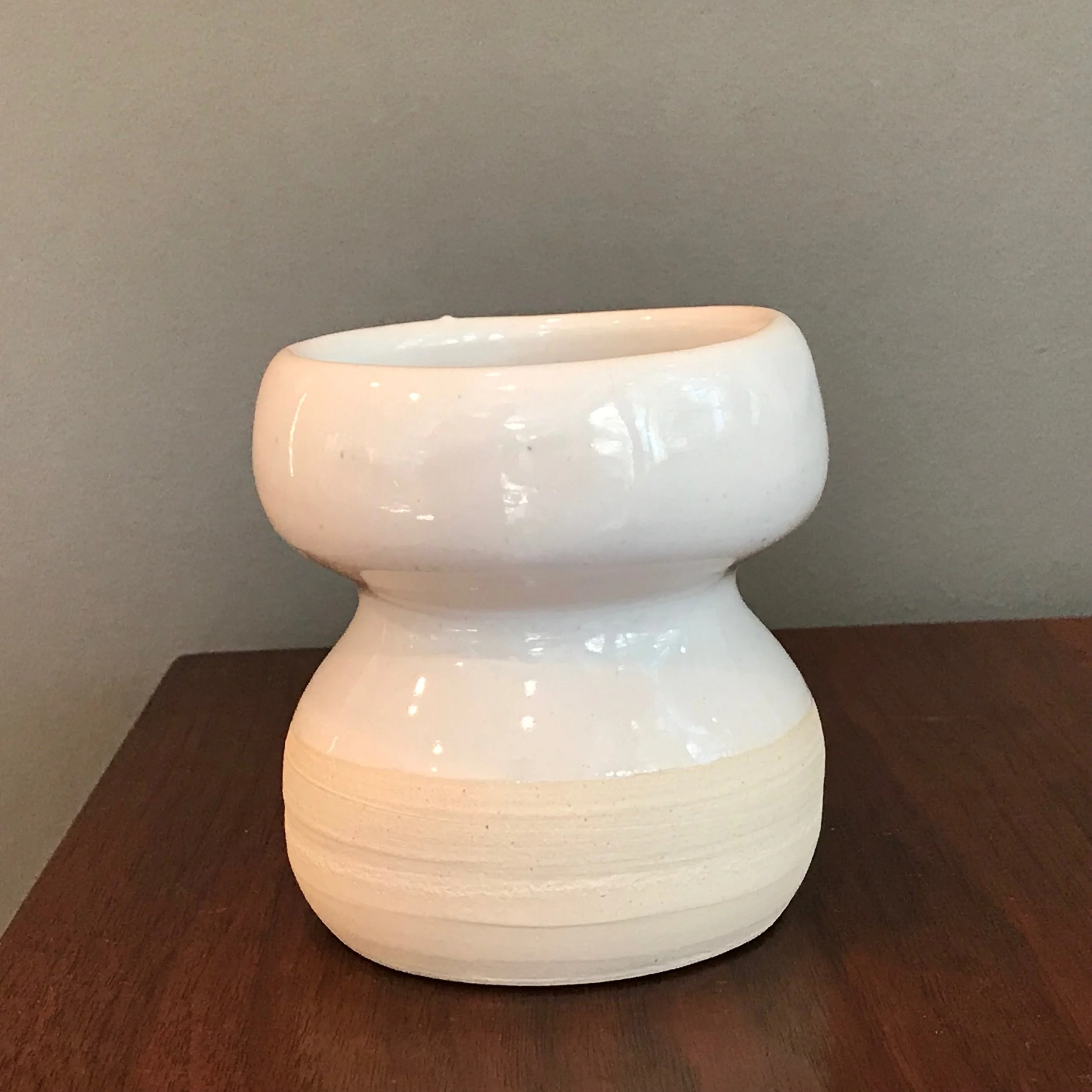 squat hourglass vase