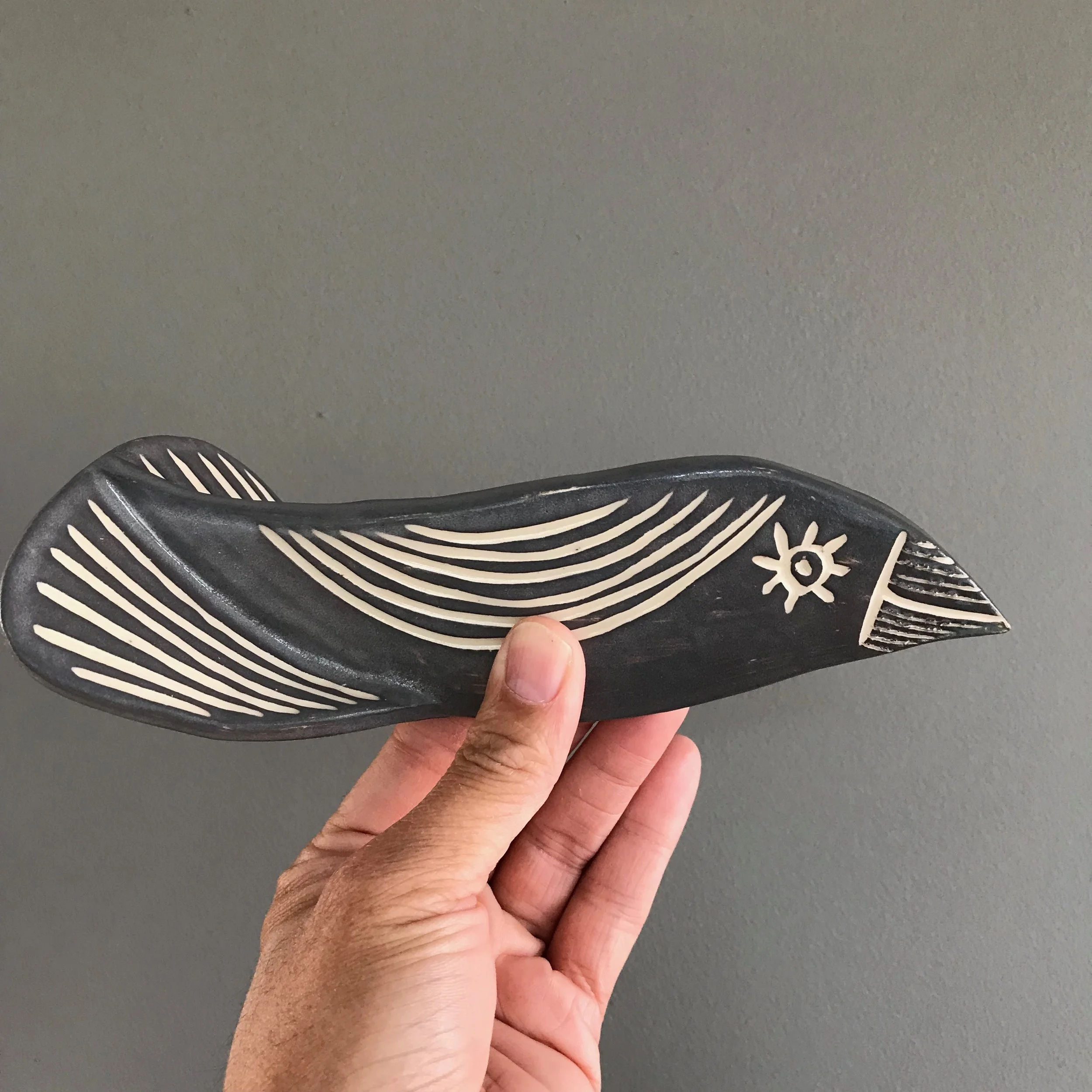 gray bird sculpture 2