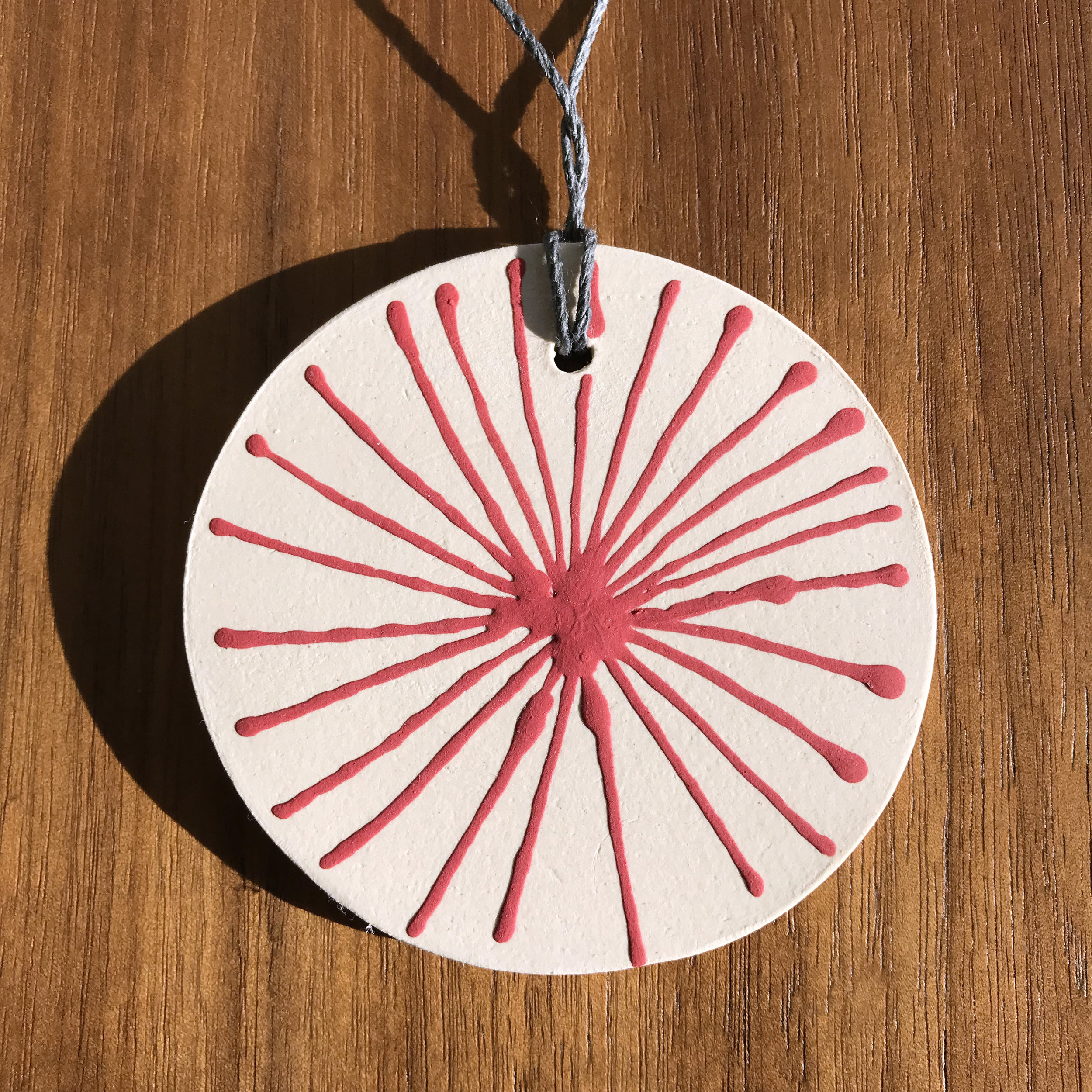 4" red ornament