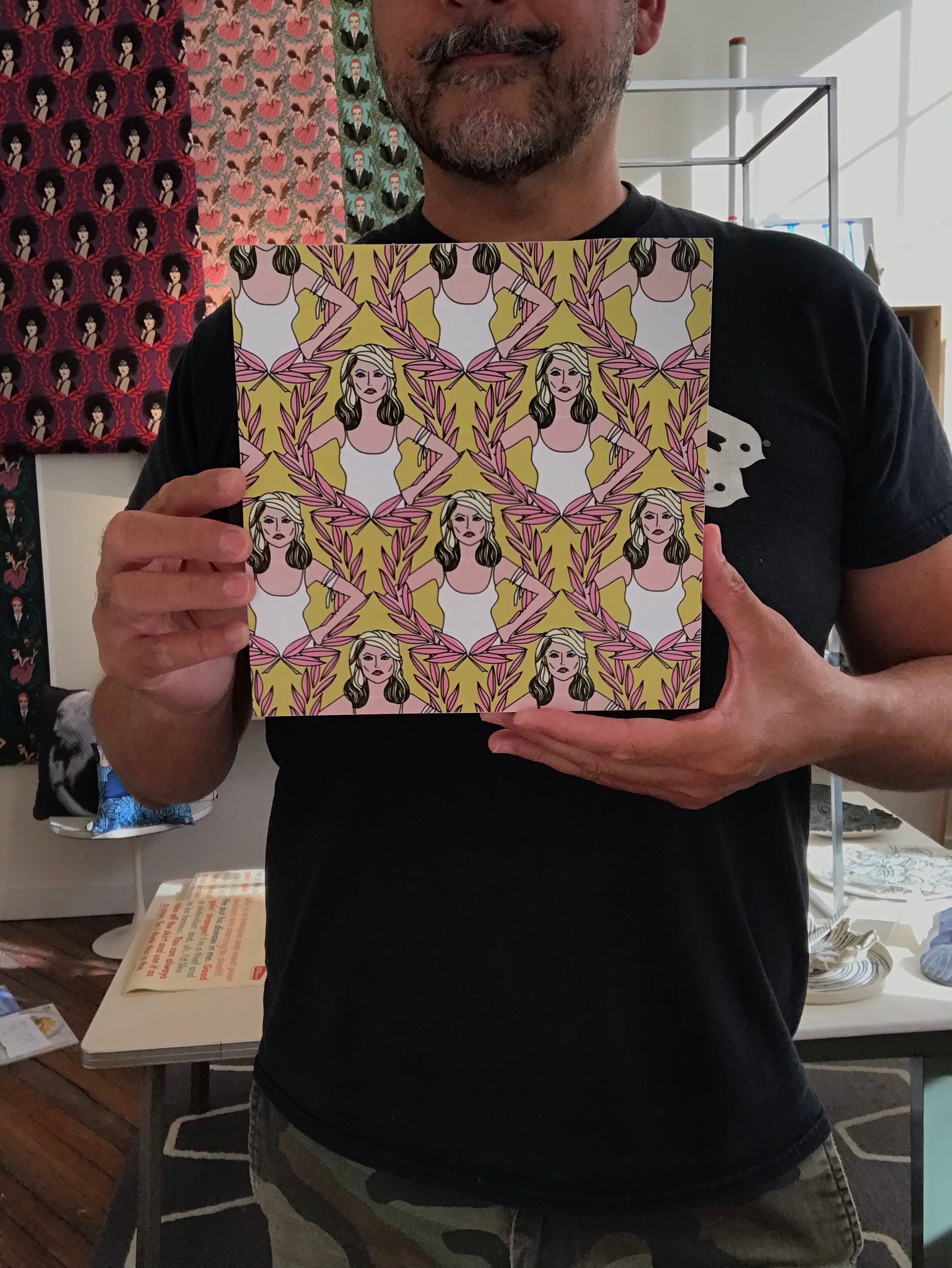 Debbie on wood panel A