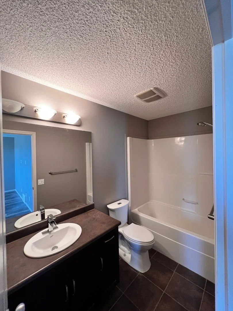 grey interior of bathroom