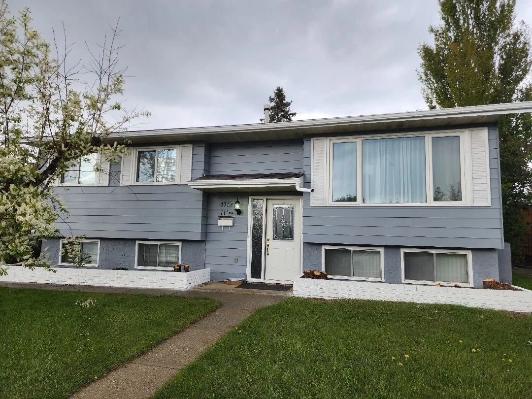 Grey exterior painting YEG