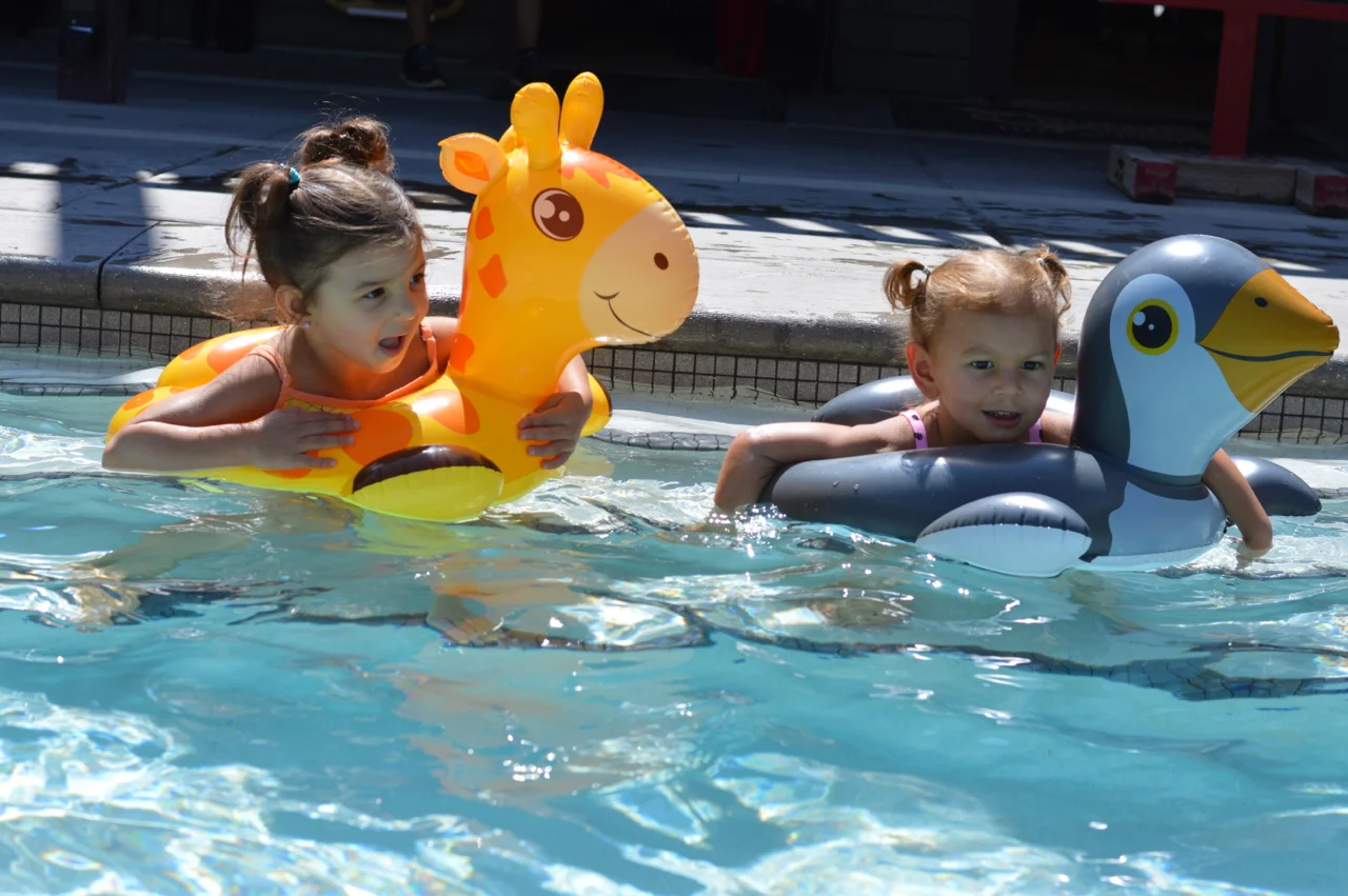 Swimming at Ouray Hot Springs Pool