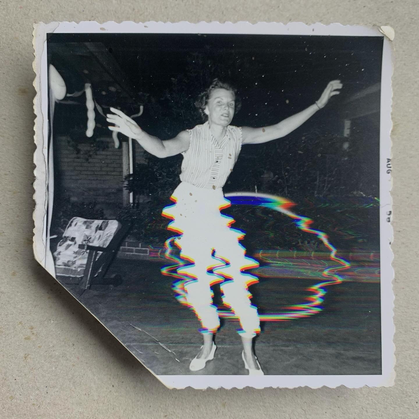 Hula Hoop, 2024
Distressed pigment print
From the series Fixed 
#madgecameron