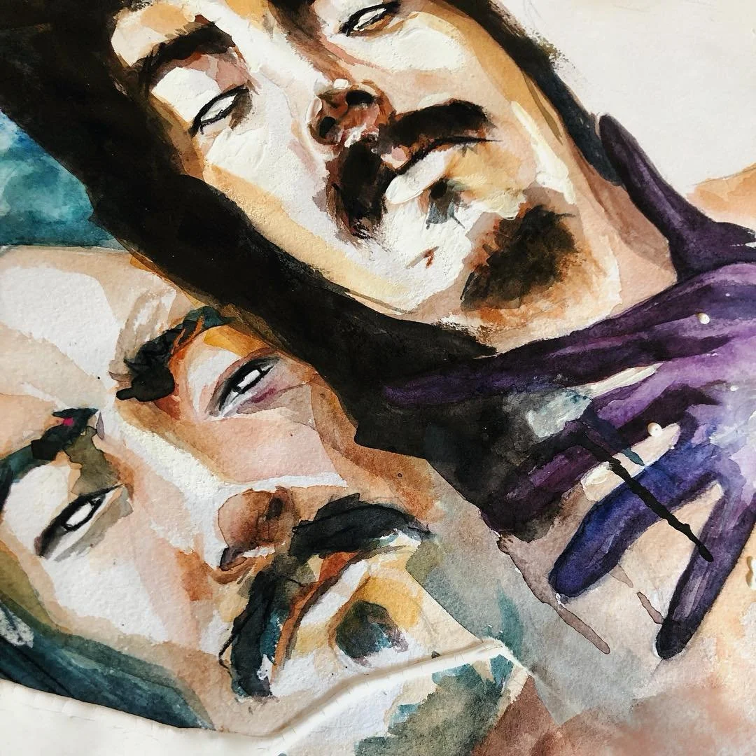 🖤
.
.
.
#detail #drawing #illustration #watercolour #portrait #mixedmedia #worksonpaper #nepal #patan #artwork #art