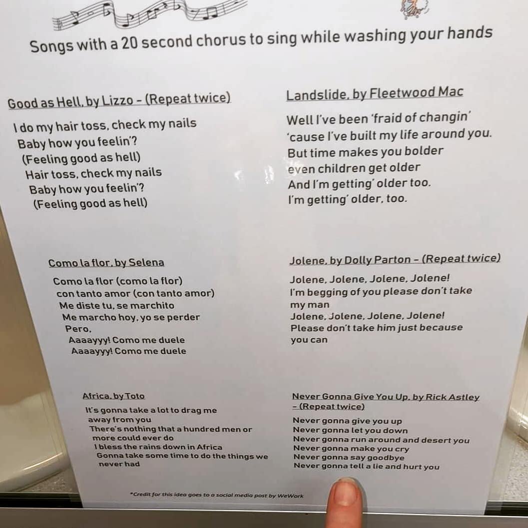 NEVER miss an opportunity to Rick Roll someone... But more importantly- WASH YOUR HANDS CORRECTLY! 🧼👐🧽😂 #GoneIn20SECONDS #stayhealthyfriends